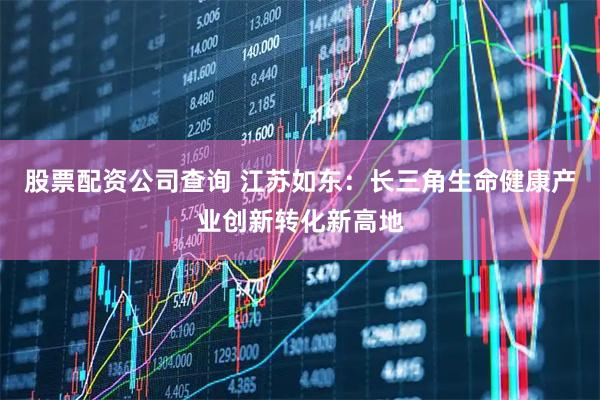 股票配资公司查询 江苏如东：长三角生命健康产业创新转化新高地