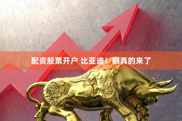 配资股票开户 比亚迪！狼真的来了